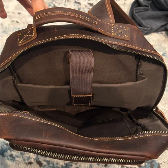 Leather Backpack - Picture 3 of 4